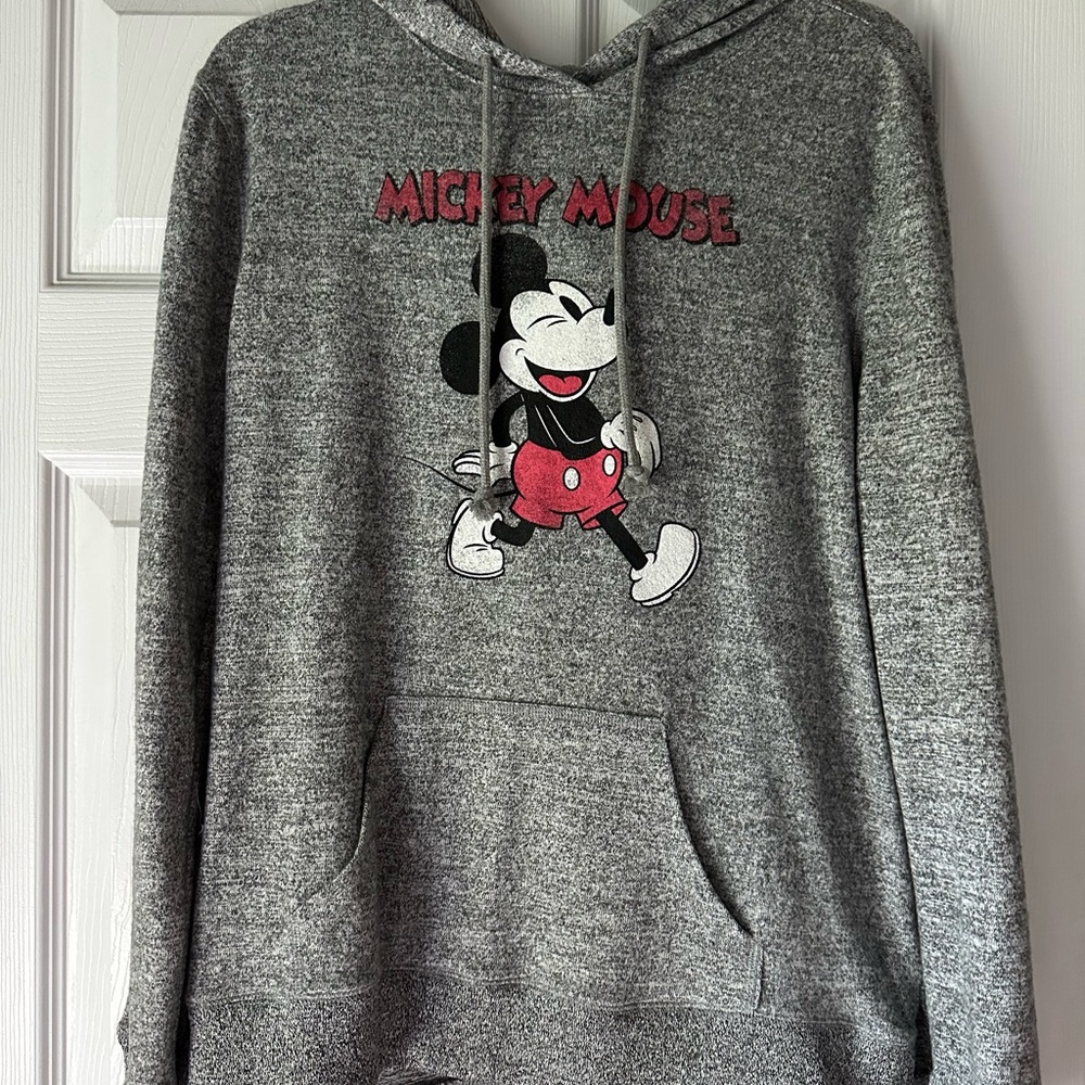 Disney Heather Gray Mickey Mouse Sweater